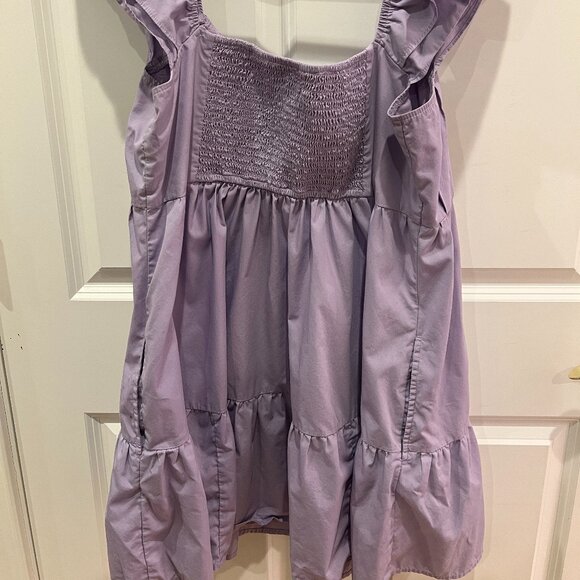 Abercrombie & Fitch Lilac Ruffle Flutter-Sleeve Mini Dress in XL - Picture 4 of 4